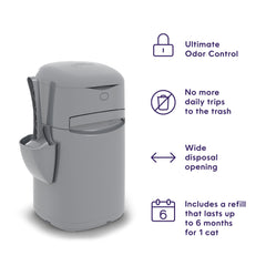 Litter Genie pelle incluse et support pour un rangement pratique et hygiénique