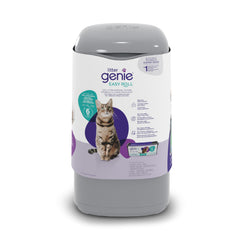 Litter Genie vue de face montrant le design compact et discret pour la maison