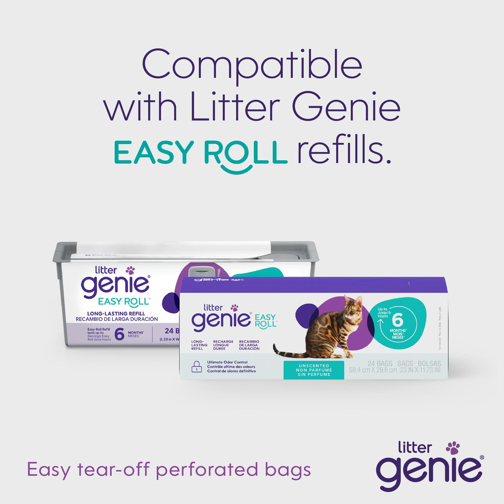 Emballage recyclable Litter Genie Easy Roll illustrant engagement écologique