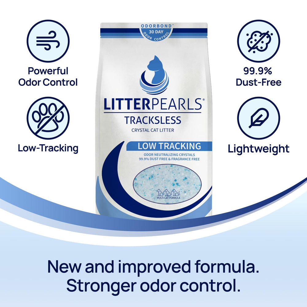 Litter Pearls gros plan sur cristaux de gel de silice montrant absorption élevée