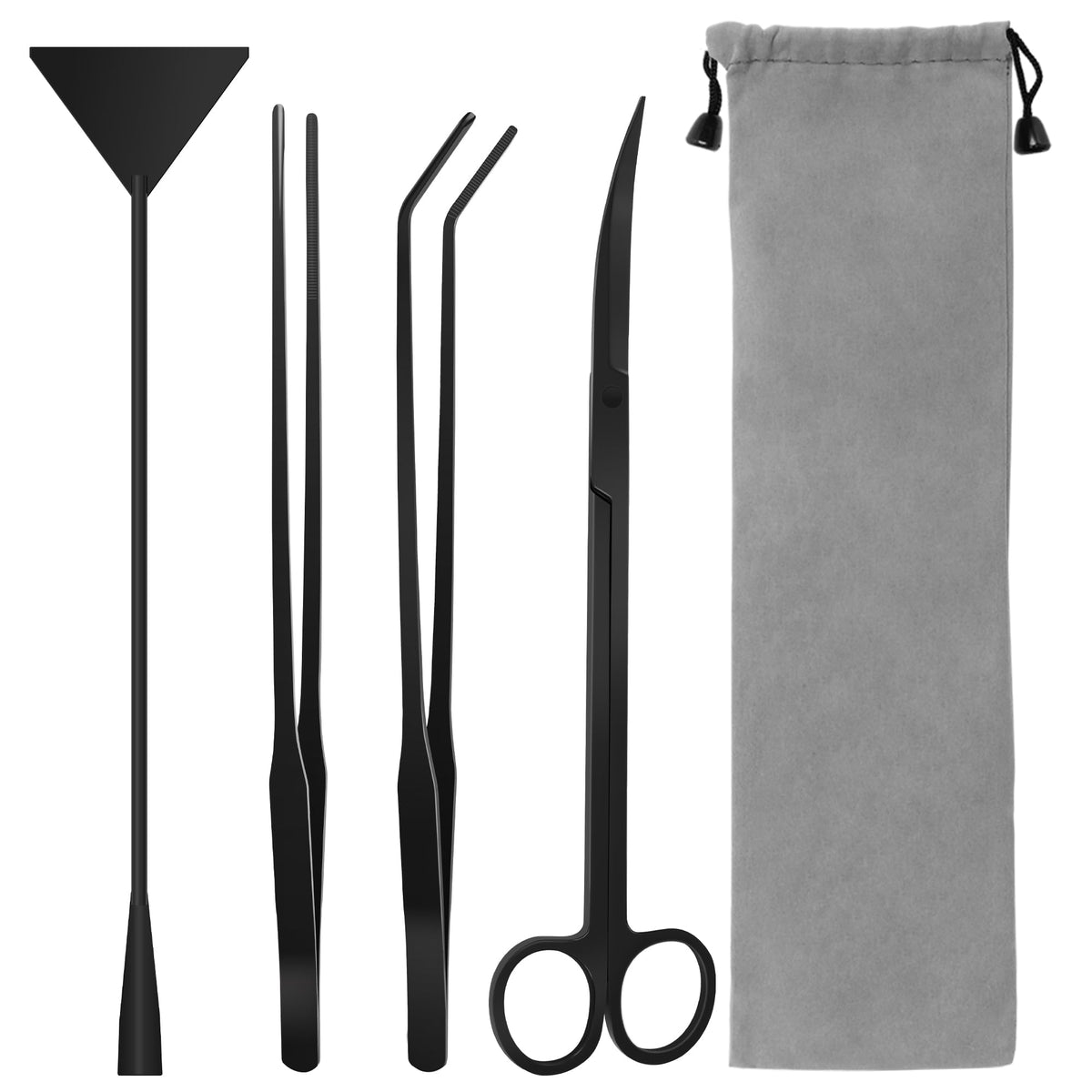 Liveek ensemble 4-en-1 montrant tous les outils pour entretien aquarium, précision assurée