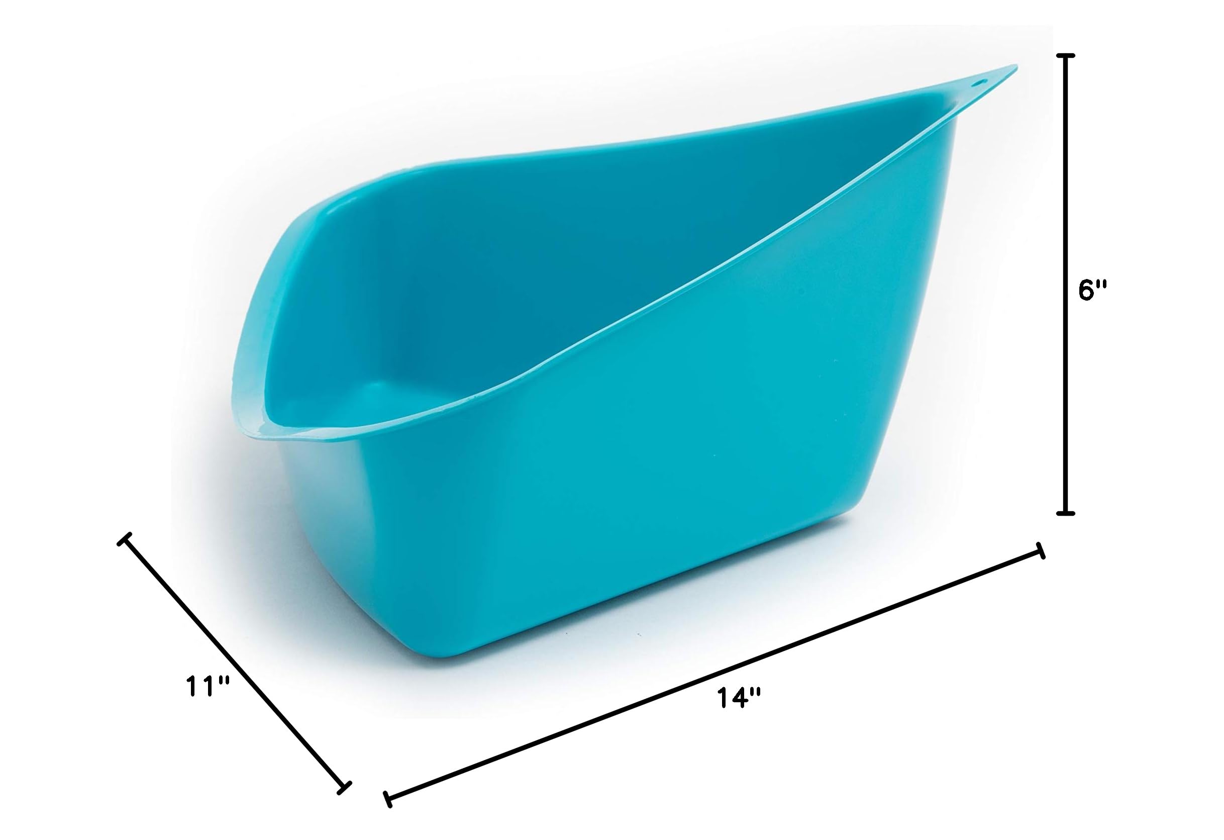 Lixit bac d'angle comparaison taille montrant dimensions adaptées aux petits animaux