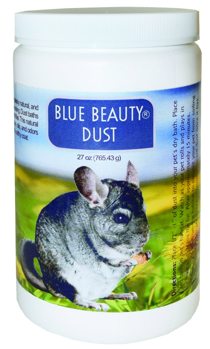 Pot Lixit Blue Beauty montrant poudre pour pelage propre et contrôle des odeurs