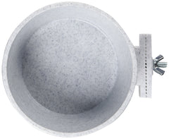 Lixit gros plan du matériau en polystyrène robuste, durable et facile à nettoyer