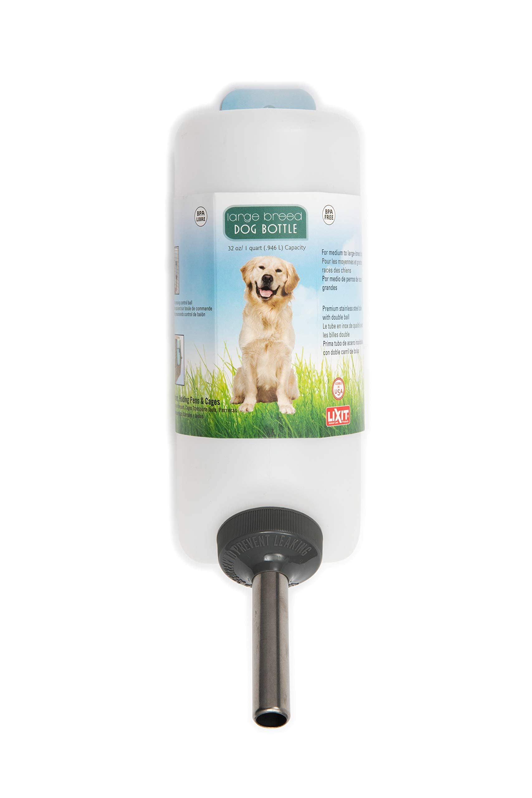 Lixit bouteille face avant montrant capacité et design pratique