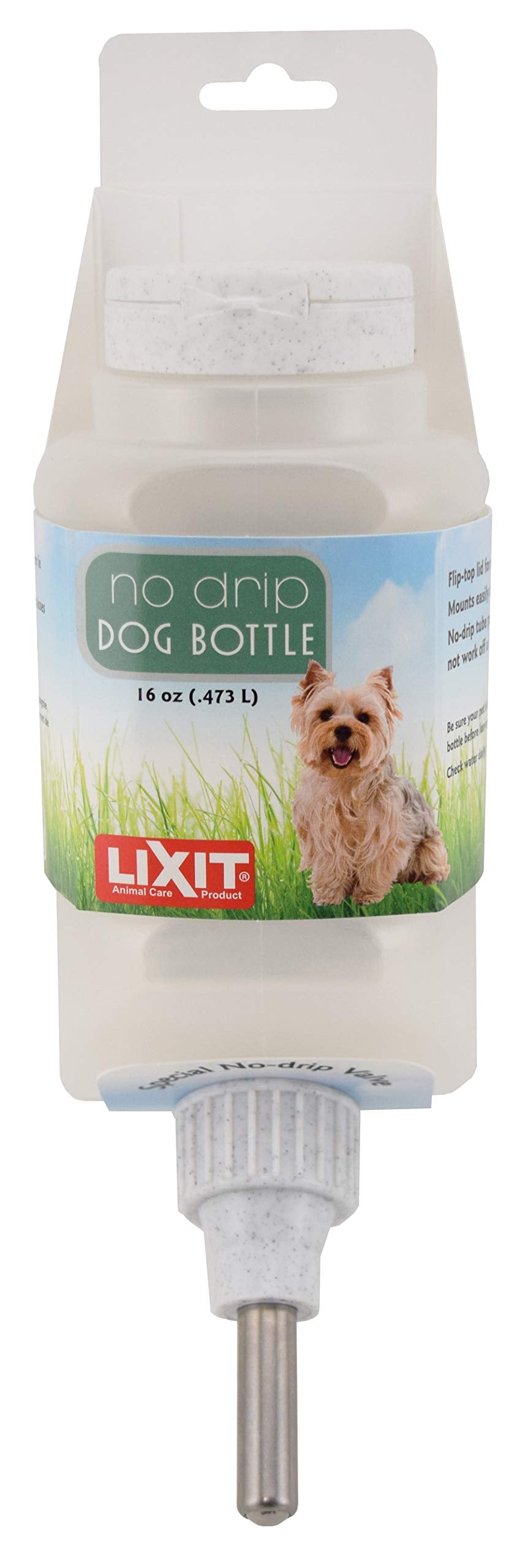 Lixit bouteille face avant montrant forme plate et design pratique