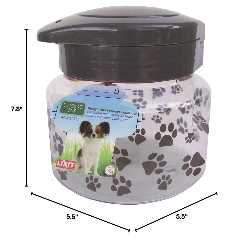 Lixit bocal en situation avec chien pour rangement ordonné des friandises