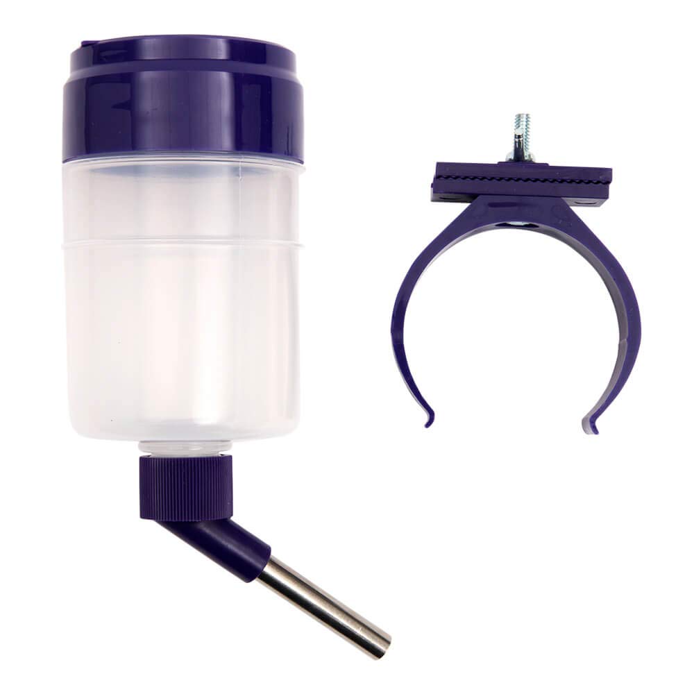 Lixit support verrou robuste fixant solidement la bouteille sur la cage