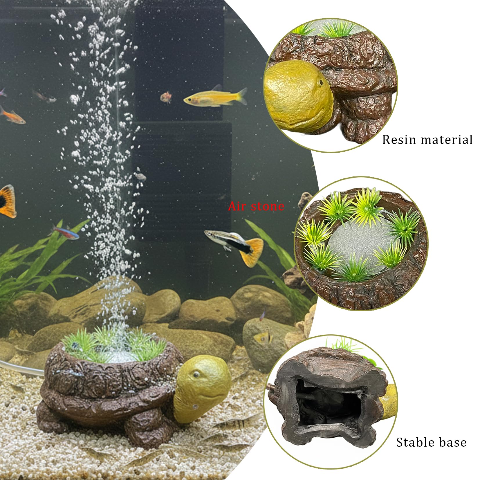 LIYAOLI tortue avec tuyau de 2 m illustrant installation rapide
