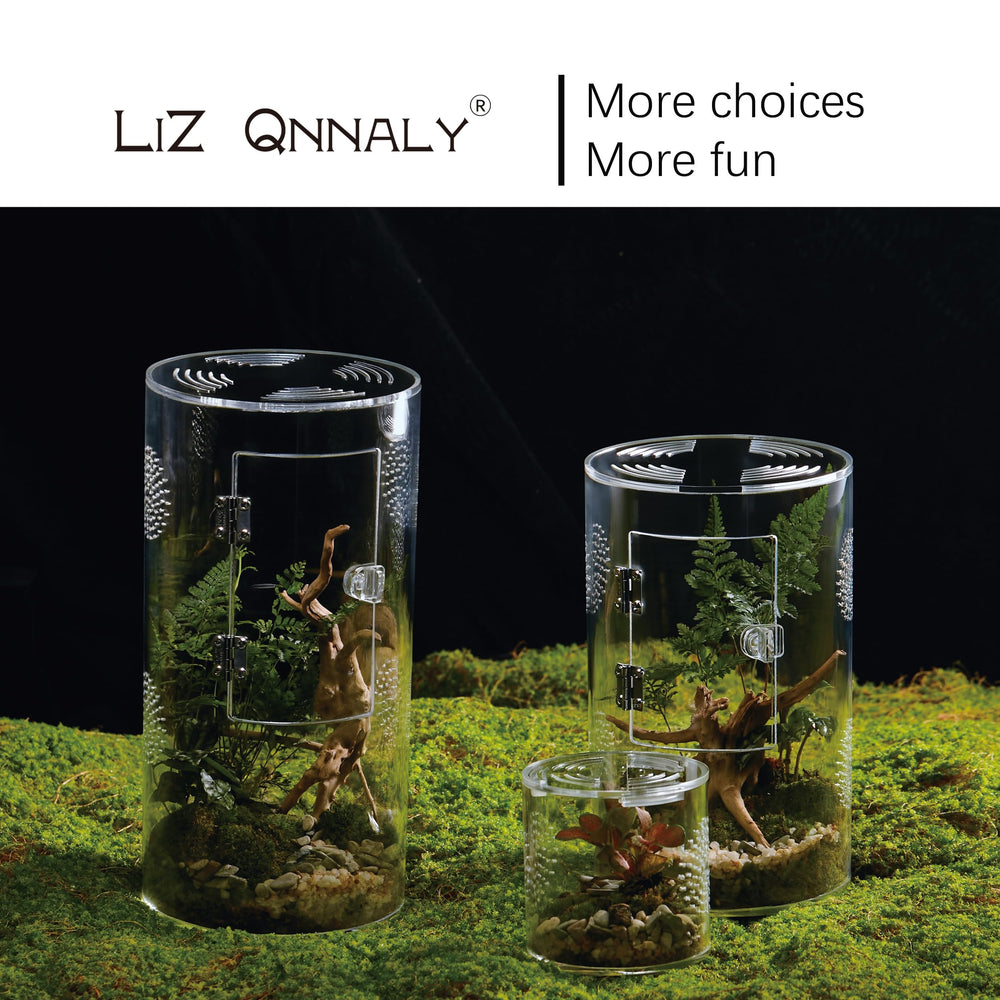 LIZ QNNALY comparaison d'échelle montrant les tailles small/medium/large disponibles