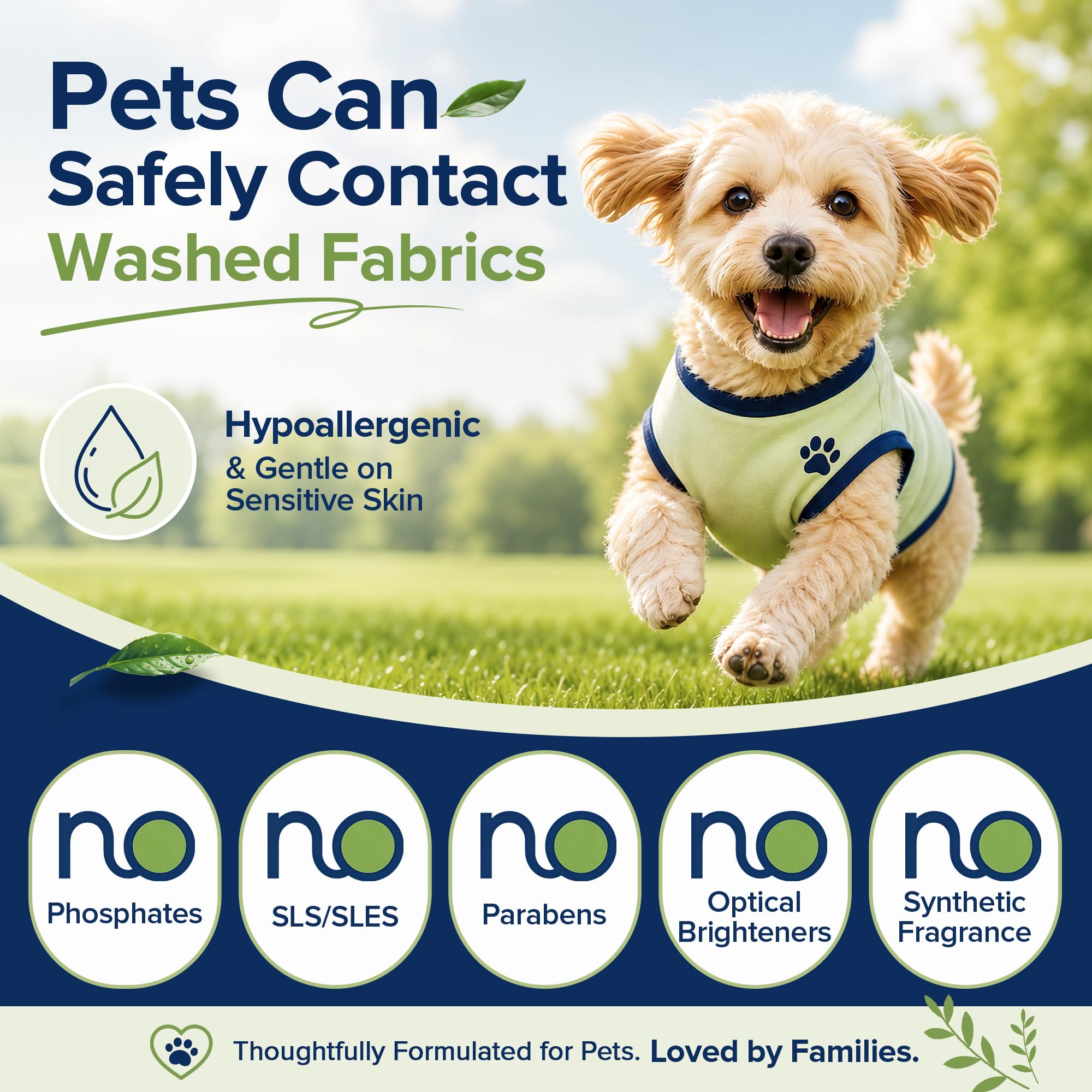 LMJP produit sur panier de chien montrant sécurité pour textiles et confort animal