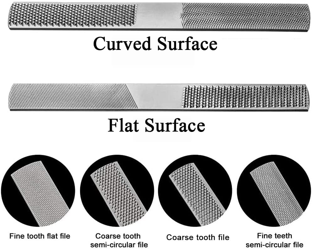 Loaged râpe double-face gros plan montrant dents fines et grossières durables