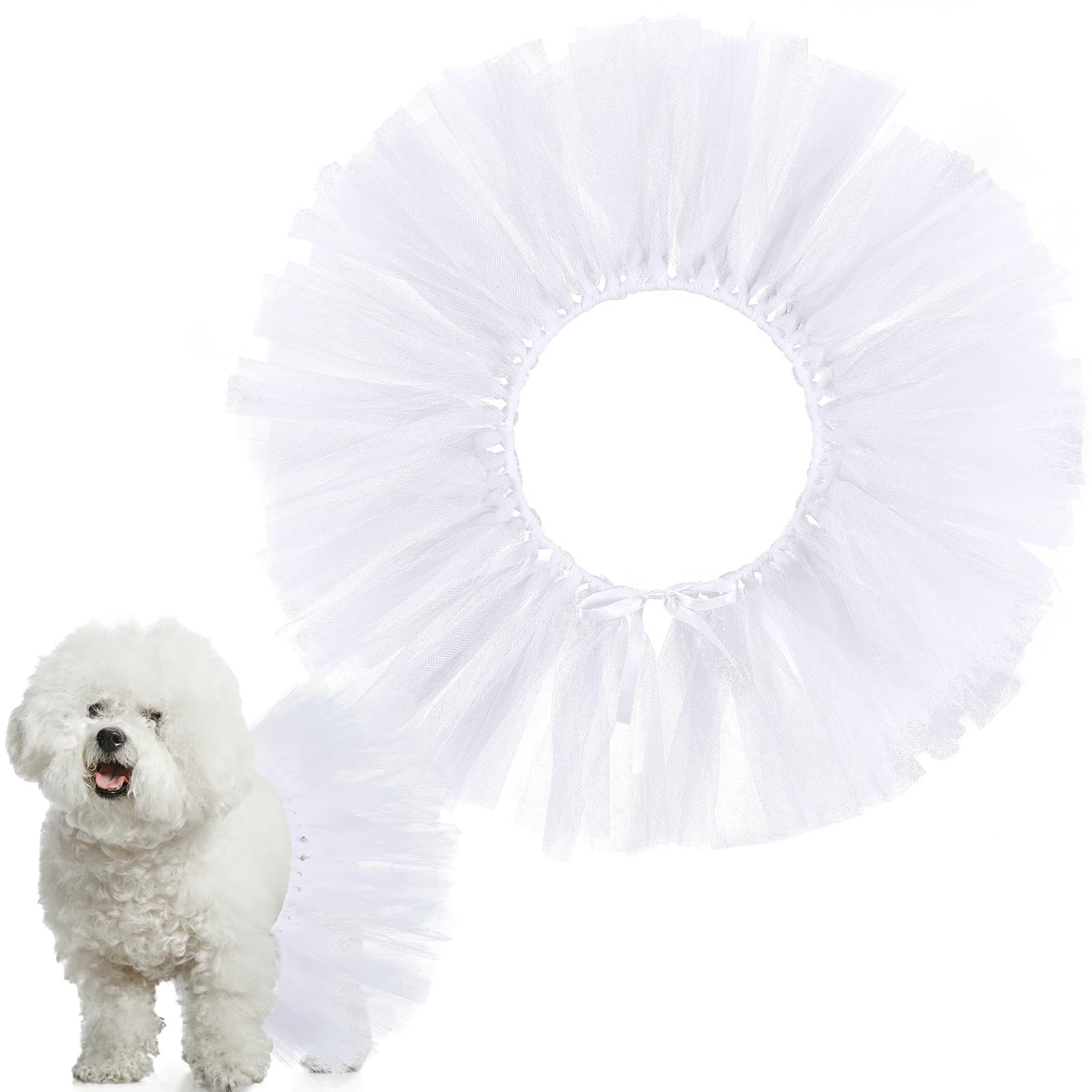 Locmeo jupe tutu blanc vue de face pour un look adorable