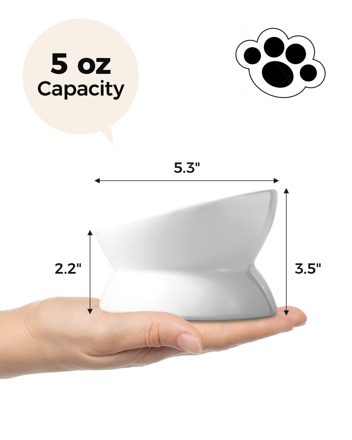 Comparaison taille LoeJan à la main pour visualiser capacité 5 oz