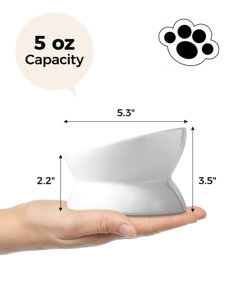 Comparaison taille LoeJan à la main pour visualiser capacité 5 oz