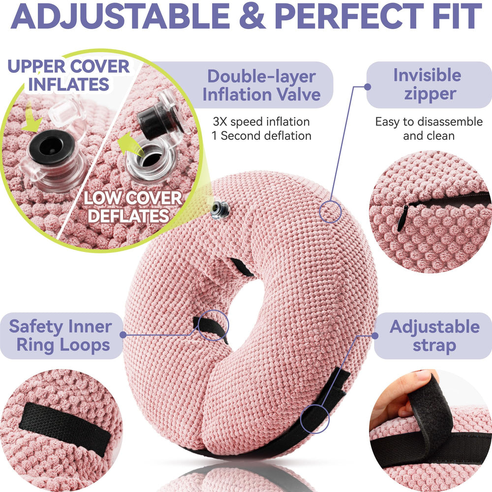 Chien reposant avec Loflaze collier donut réduction du stress et confort