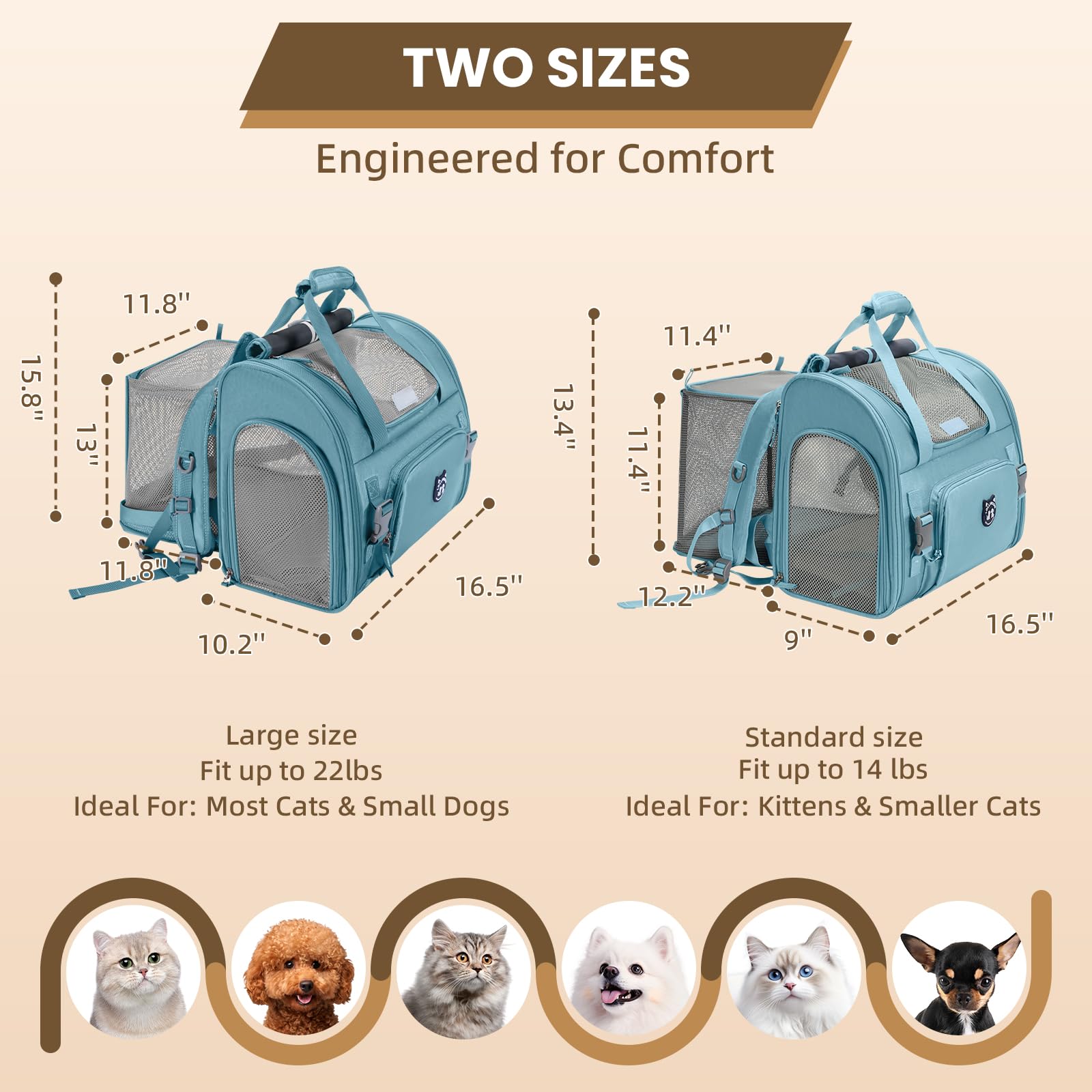 LOLLIMEOW gros plan du mesh anti-griffes, protège et aère l'animal