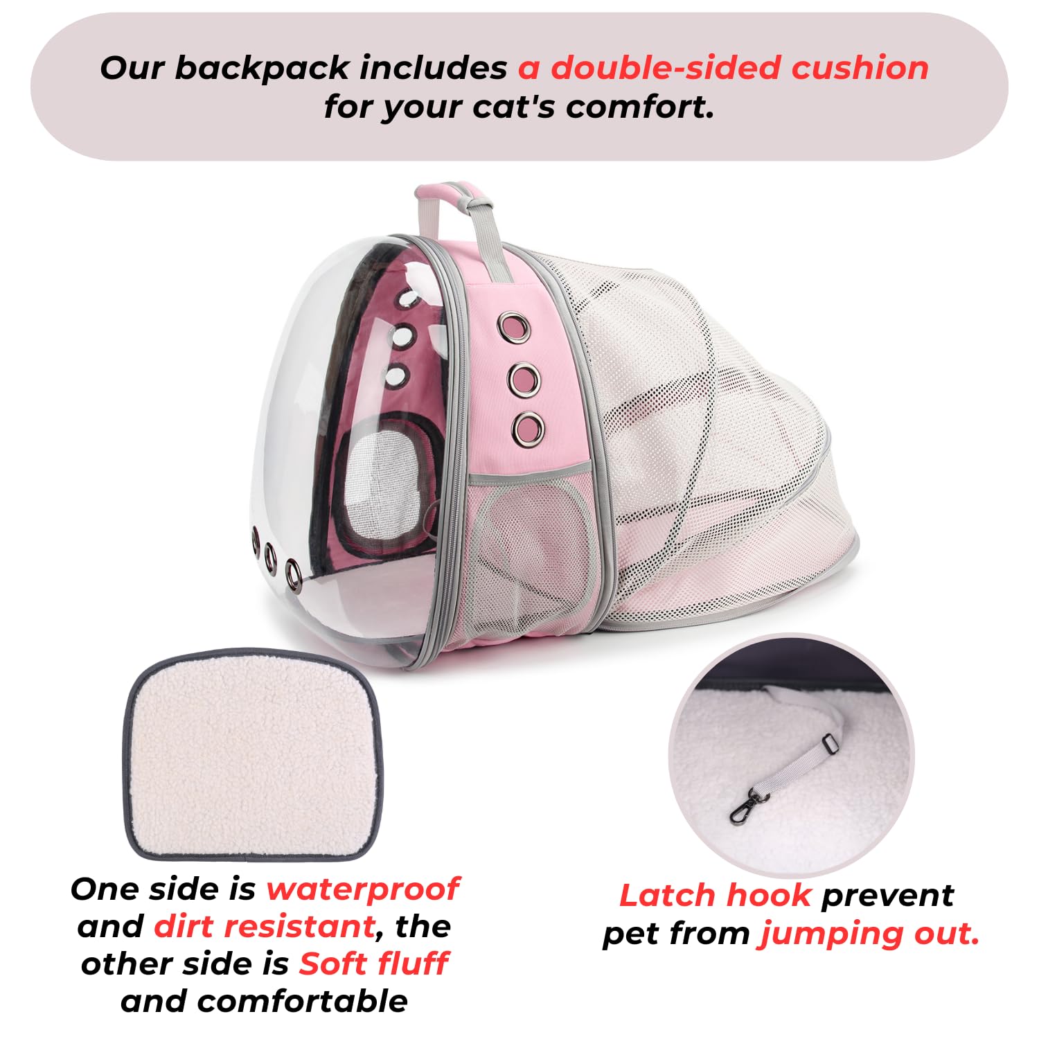 LOLLIMEOW panneau mesh ventilé garantissant circulation d'air