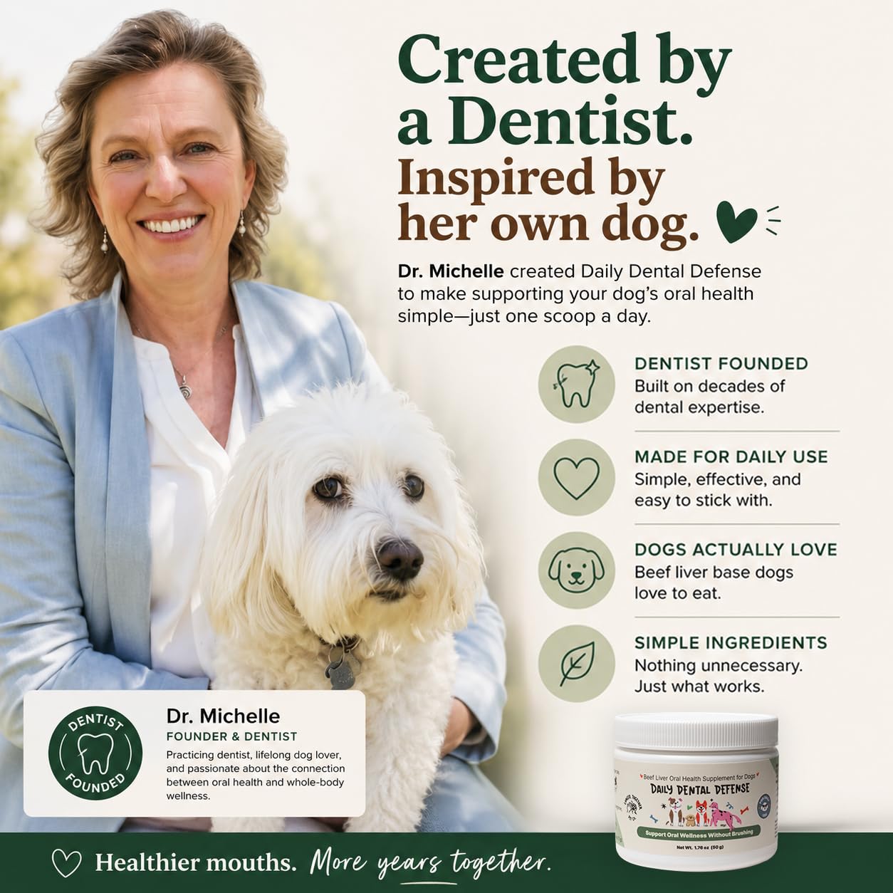 LONGER TOGETHER PET CO. moment lifestyle propriétaire et chien partageant repas sain