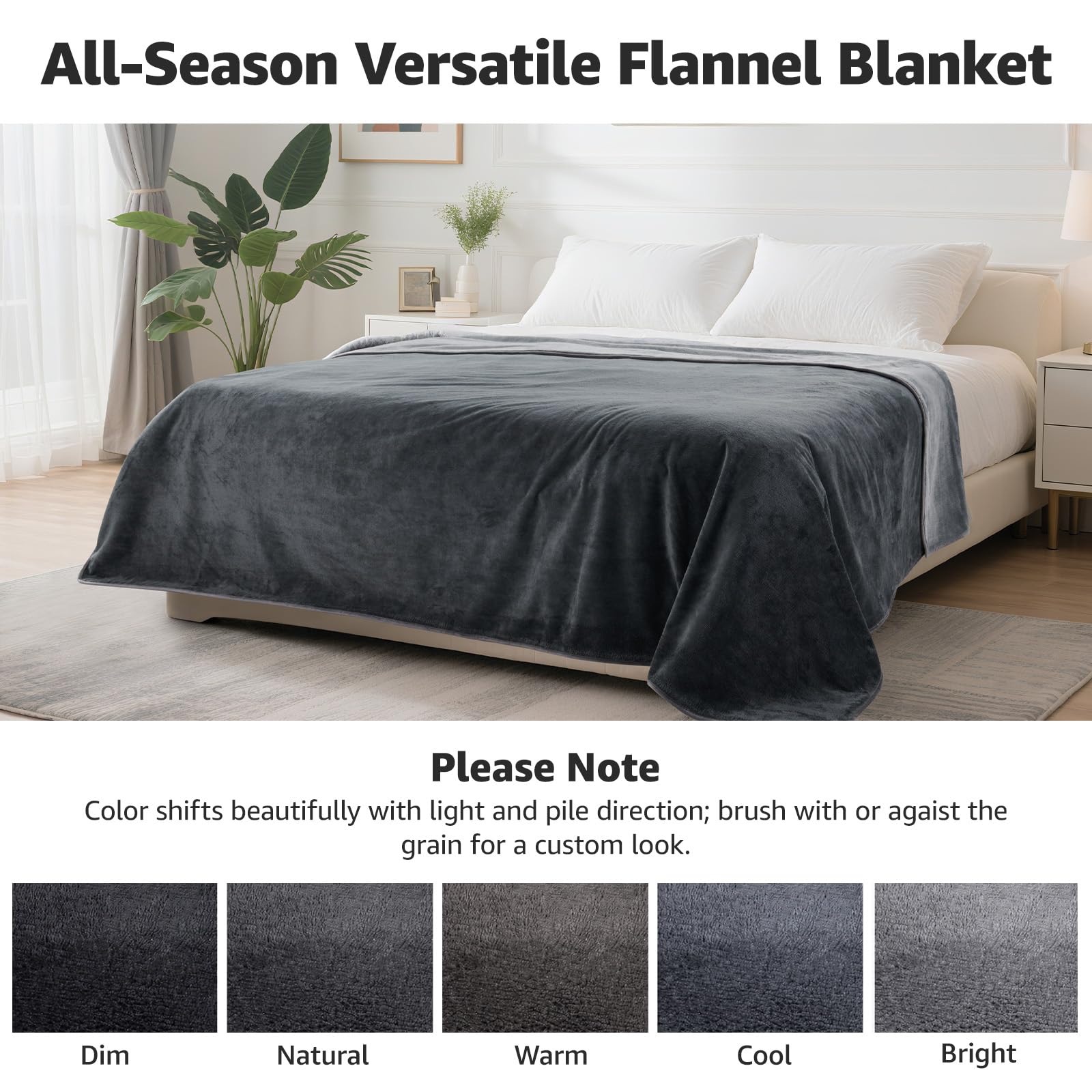 LOOBANI règle de mesure montrant taille 80x90 pouces pour compatibilité lits