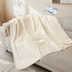 LOOBANI couverture face avant beige protégeant canapé et décor