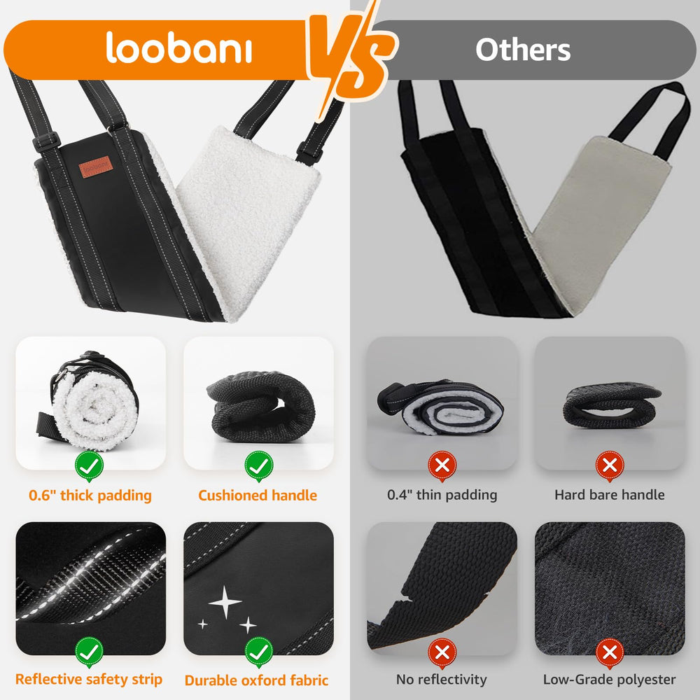 LOOBANI plié dans sa housse transportable, rangement compact