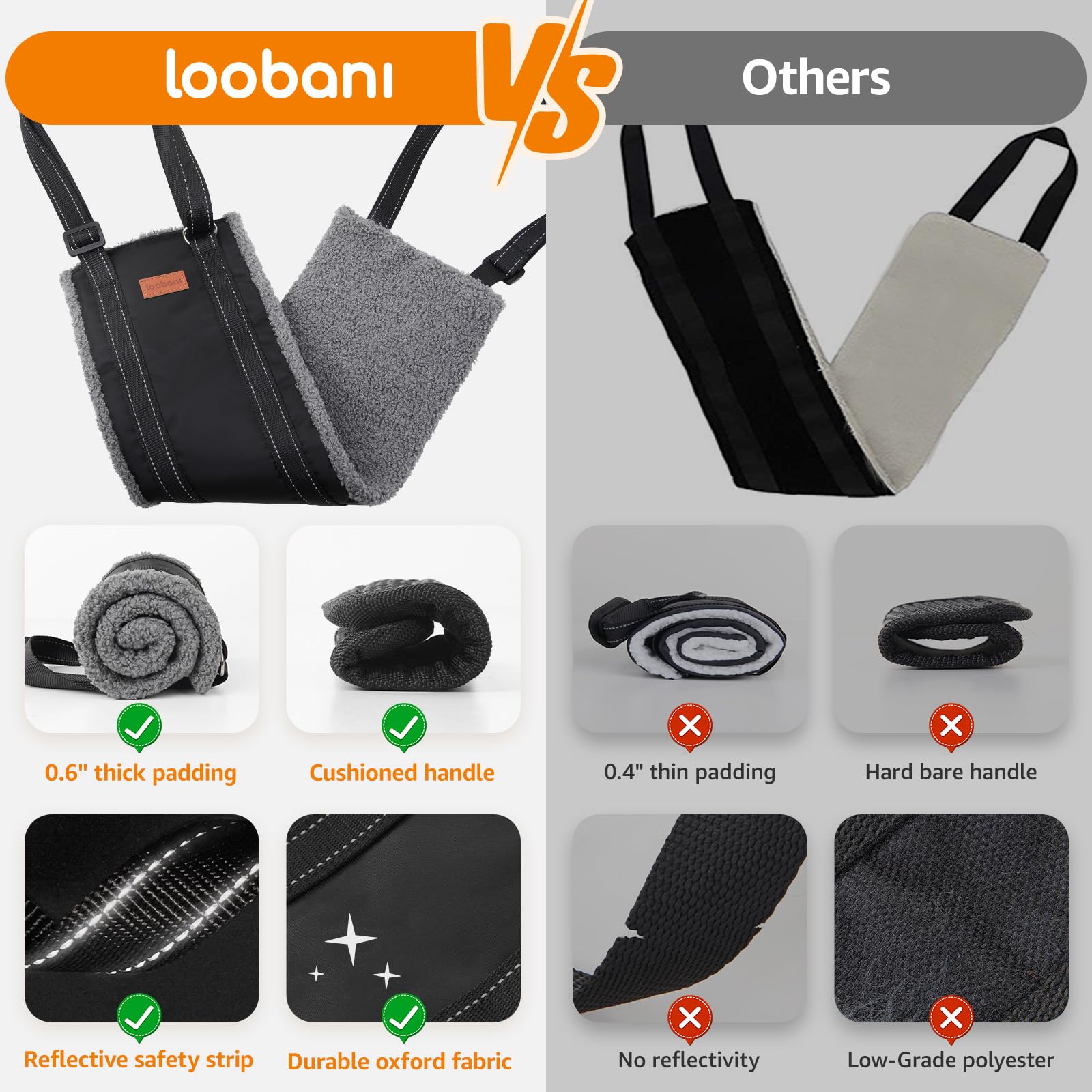 LOOBANI comparaison taille pour choisir la bonne dimension