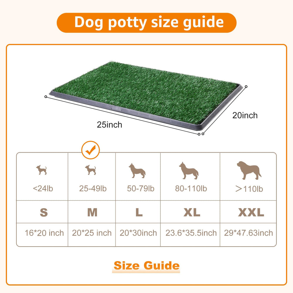 LOOBANI chien utilisant le tapis herbe utile pour entraînement intérieur
