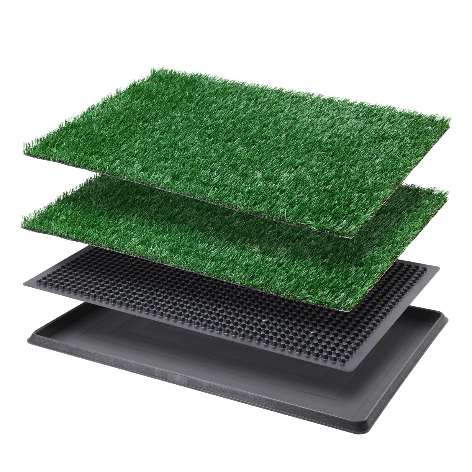LOOBANI vue face avant du tapis herbe pour un apprentissage propre