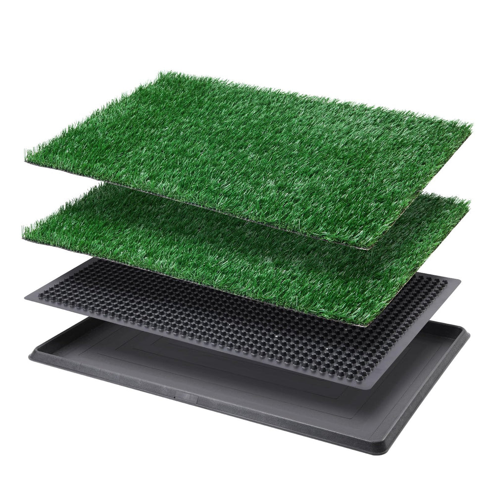 LOOBANI vue face avant du tapis herbe pour un apprentissage propre