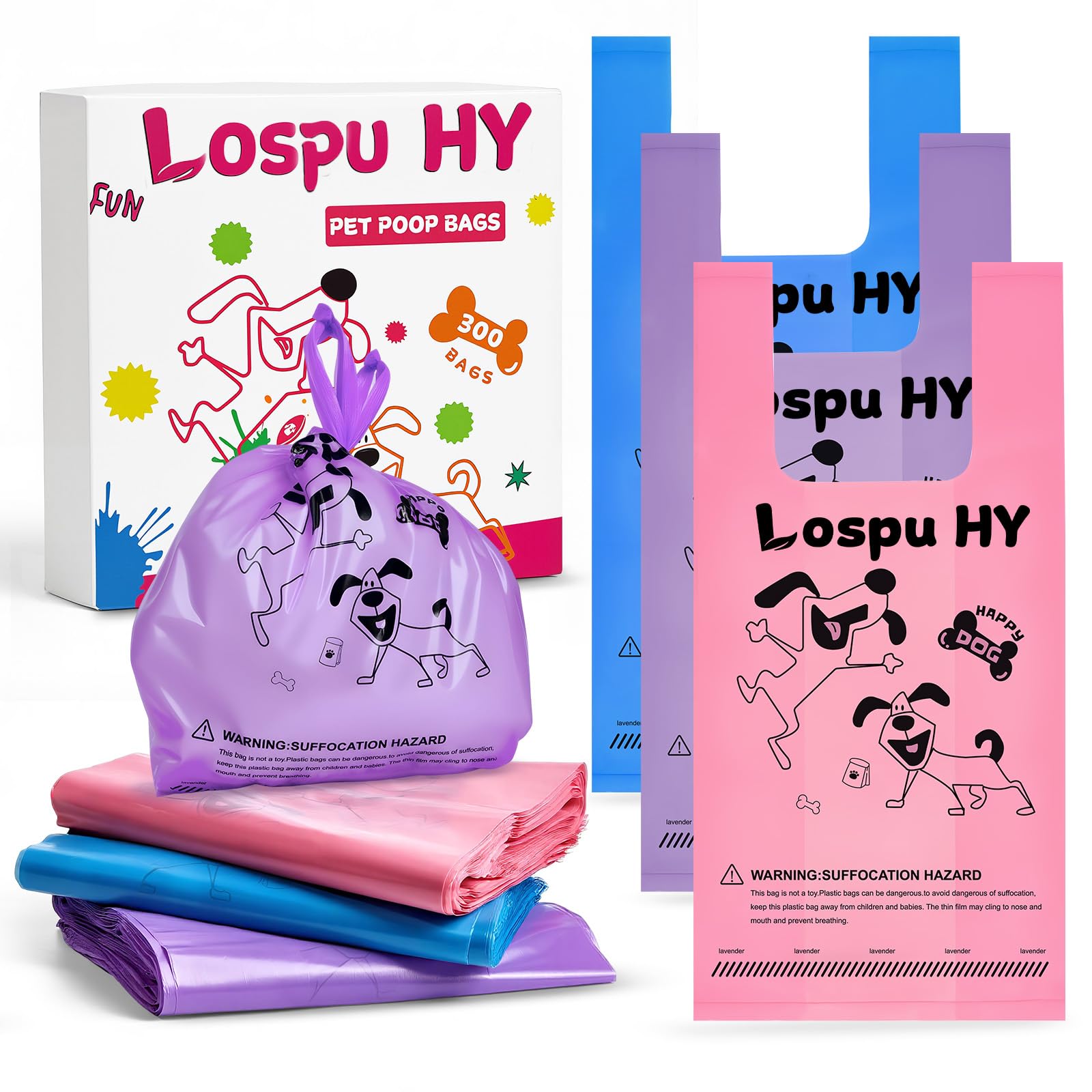 Lospu HY emballage avant montrant 300 unités et facilité d'extraction