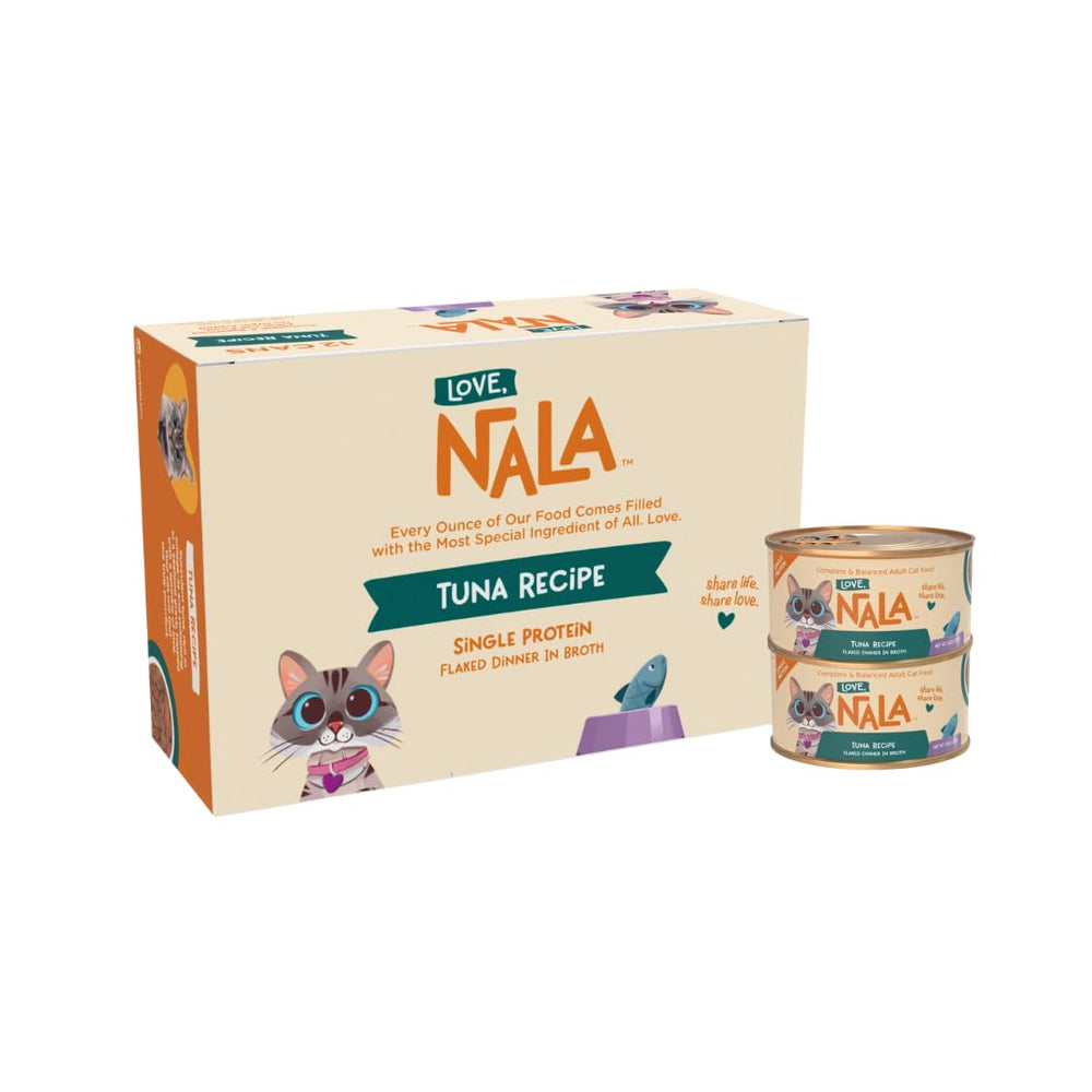 LOVE, NALA face avant de la boîte montrant l'étiquette et l'appétence