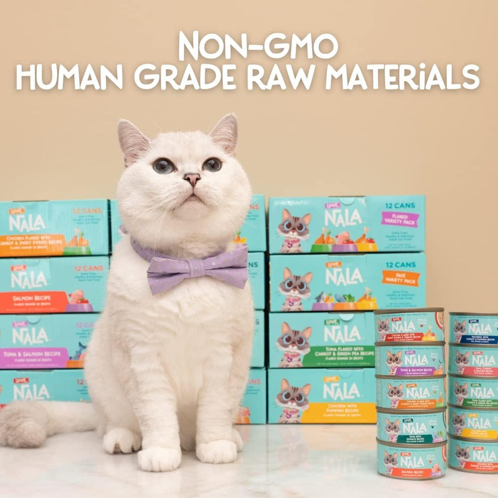 LOVE, NALA chat dégustant le thon, image montrant appétence et bien-être