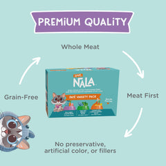 LOVE, NALA texture de la pâté en gros plan montrant consistance facile à digérer