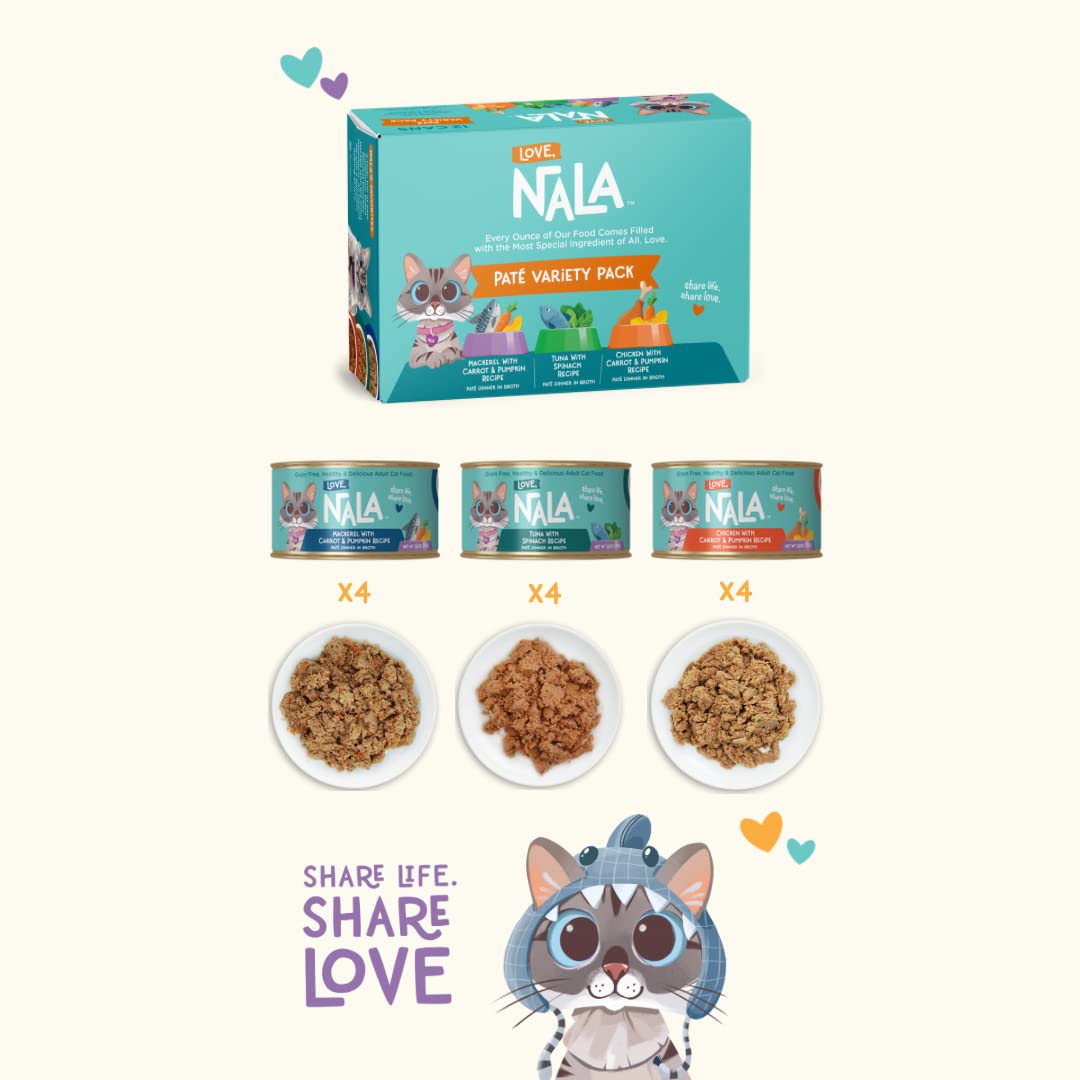 LOVE, NALA trois saveurs disposées pour démontrer diversité et rotation
