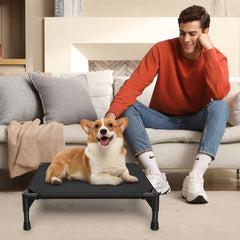 Love&go chien allongé sur le lit pour confort et ventilation