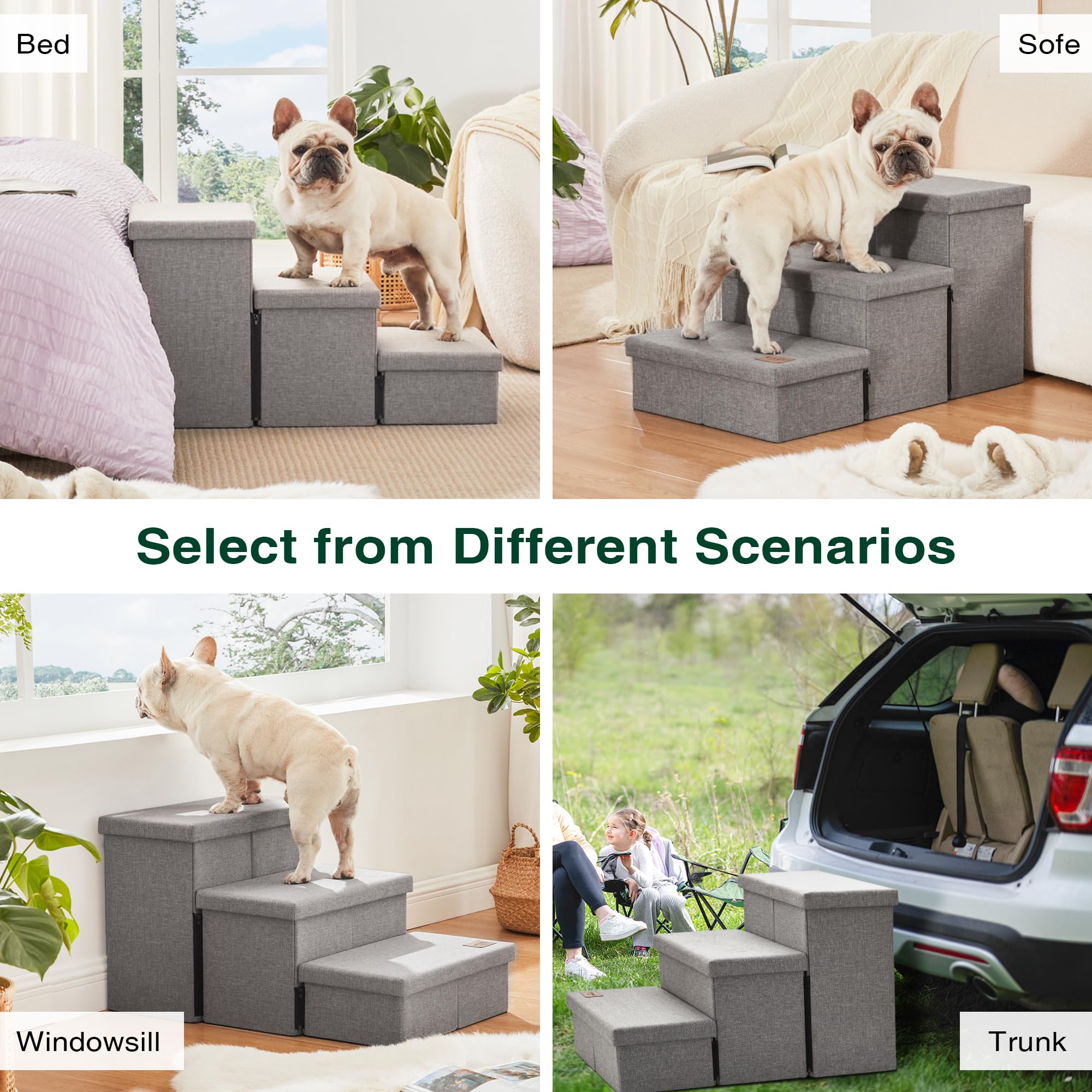 Love's cabin marches pliées pour rangement compact et transport facile