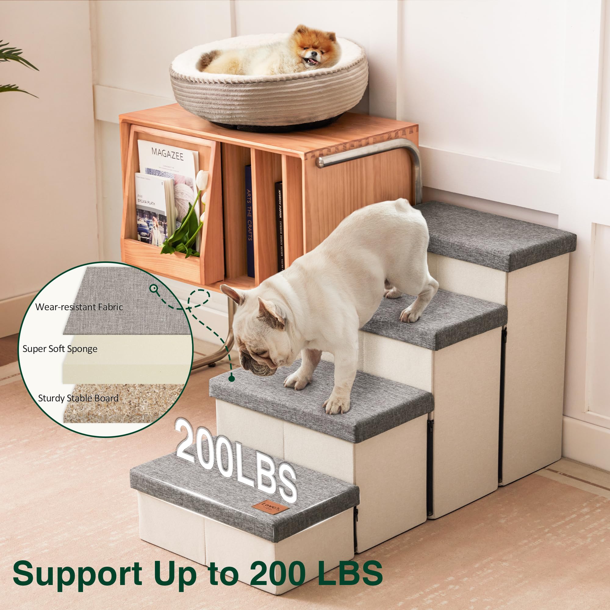 Love's cabin rangement ouvert montrant compartiments pratiques