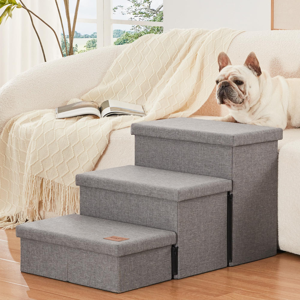 Love's cabin ambiance chambre chien utilise les marches confortablement