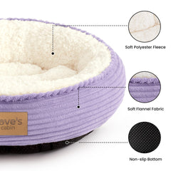 Love's cabin gros plan tissu coupe‑pile doux, chaleur et sécurité