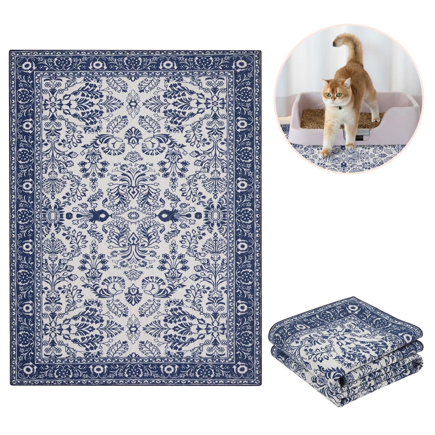 Lovewag Pets tapis sous gamelles, protection contre éclaboussures