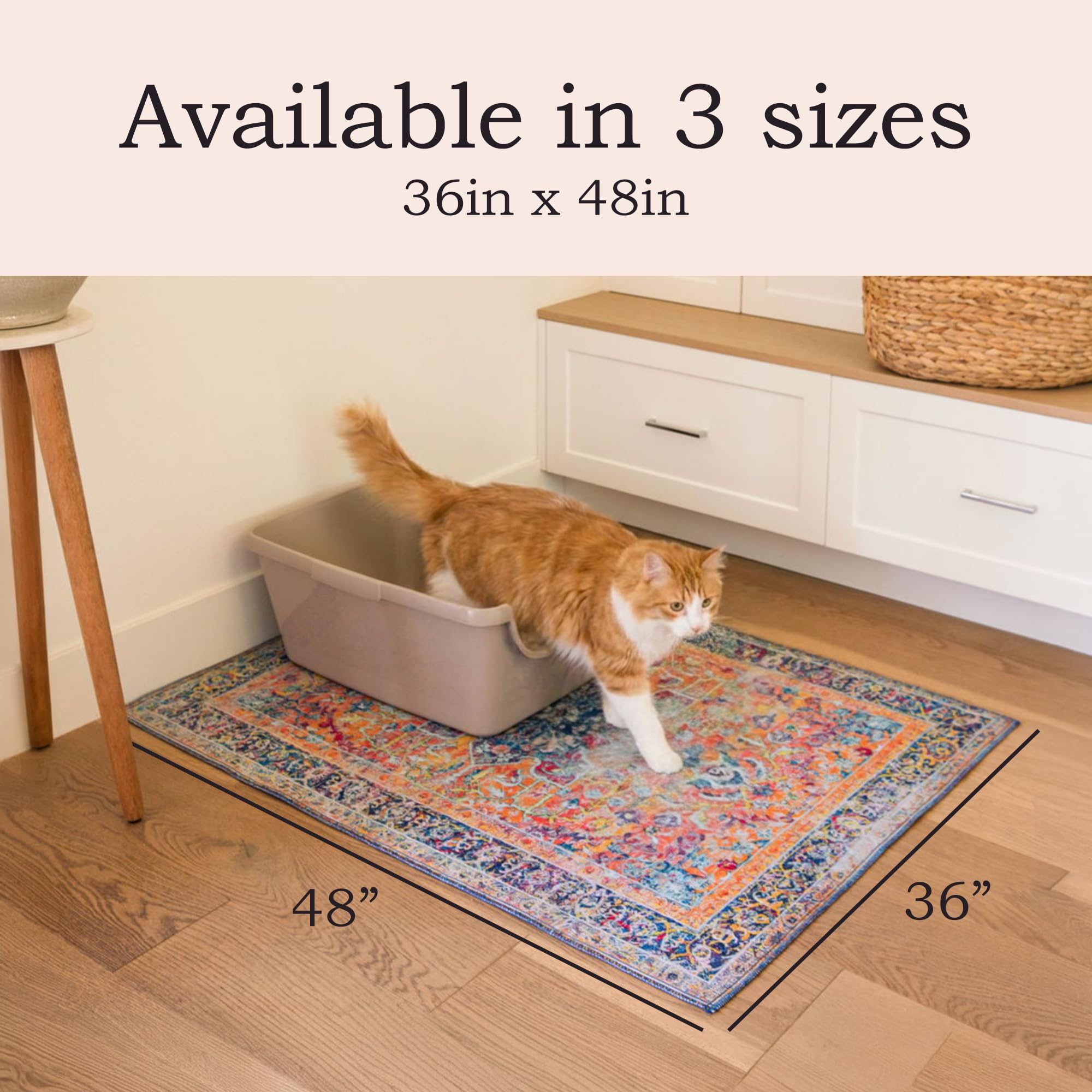 Lovewag Pets gros plan texture polyester douce qui retient la litière