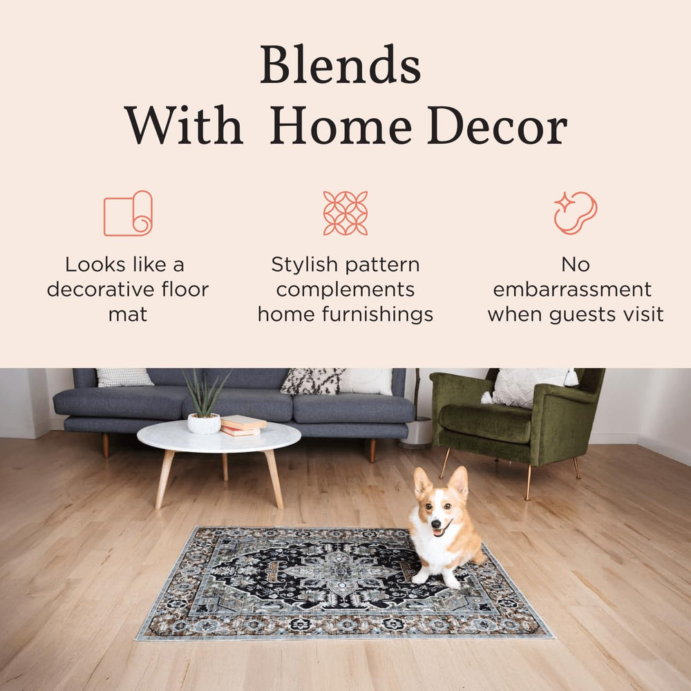Lovewag Pets tapis placé sous une caisse protège le sol efficacement