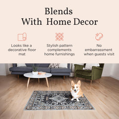 Lovewag Pets tapis placé sous une caisse protège le sol efficacement