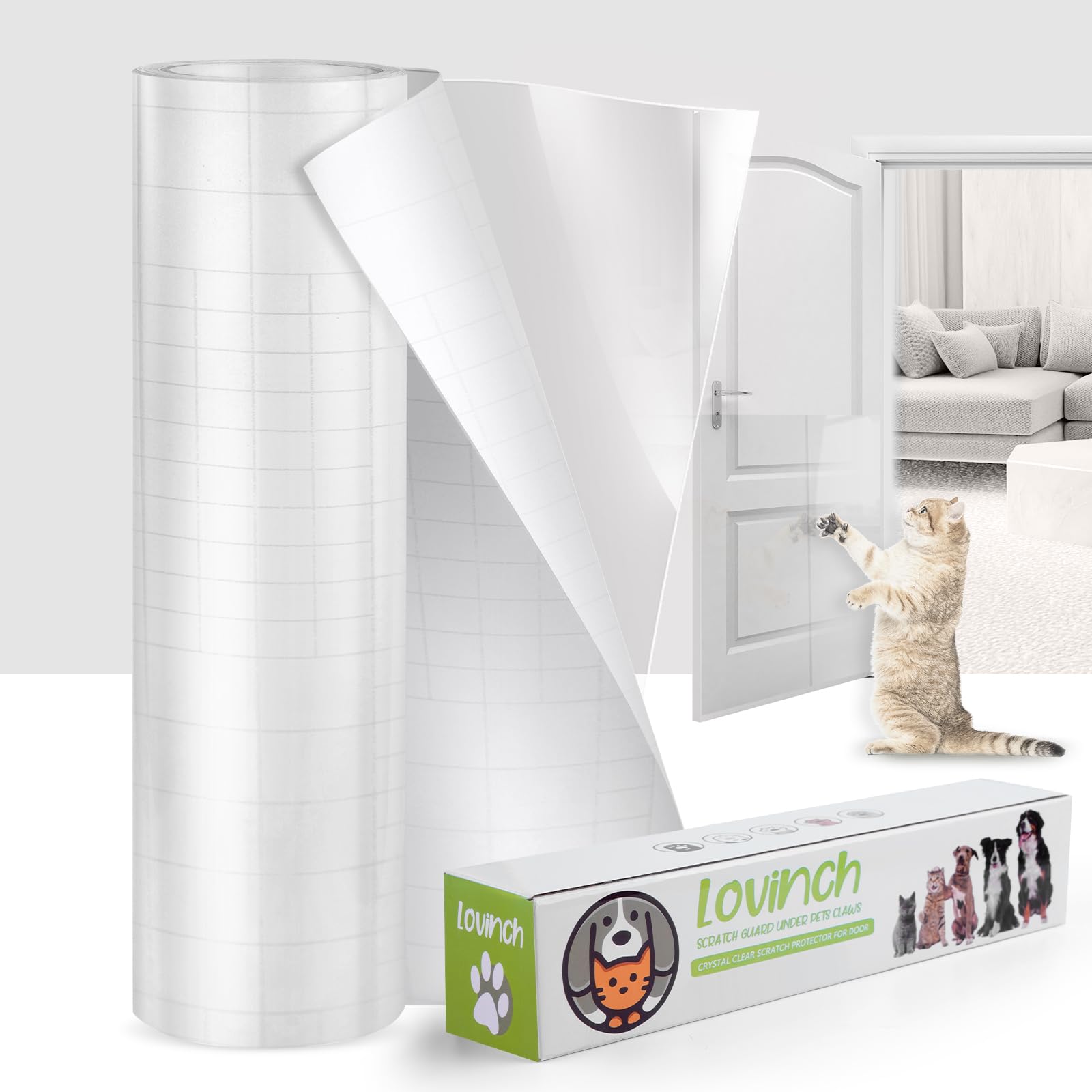 Lovinch vue frontale du rouleau montrant format et largeur, protection pratique