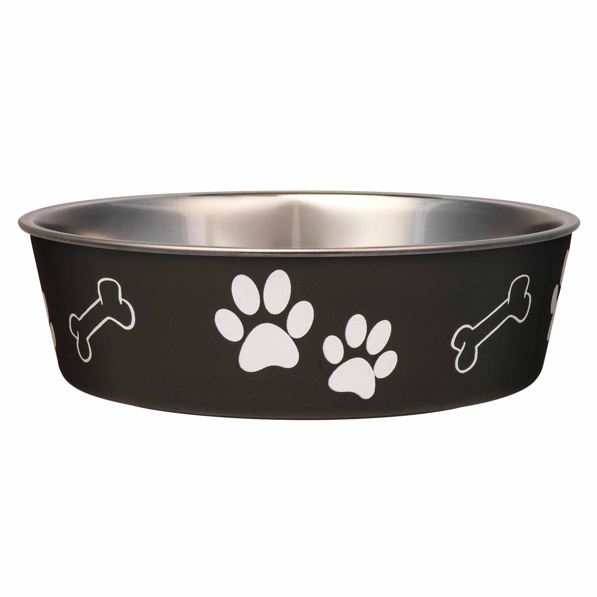 Loving Pets Bella Bowl face espresso montrant finition élégante et stabilité