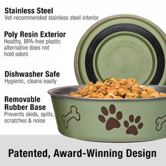Loving Pets Bella Bowl intérieur inox hygiénique et résistant