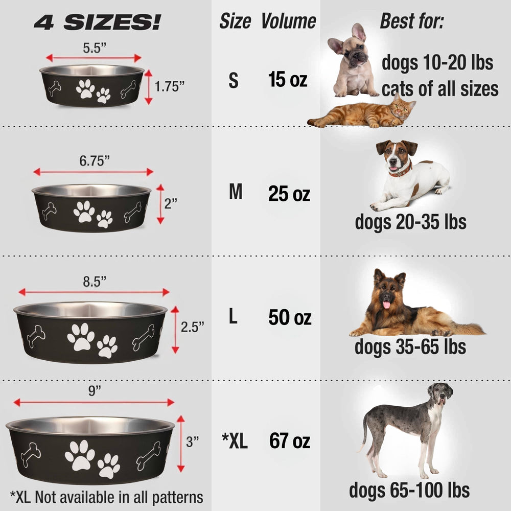 Loving Pets Bella Bowl placée au lave-vaisselle pour nettoyage facile et rapide