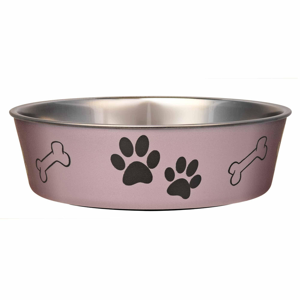 Loving Pets Bella Bowl face avant grape montrant design et stabilité