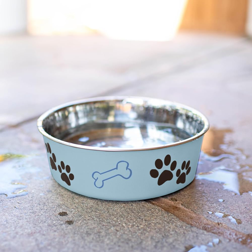 Loving Pets Bella Bowl empreinte de patte décorative valorisante